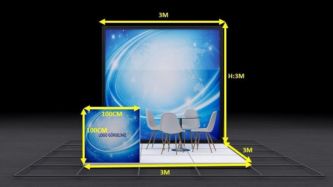 9 m² stand görseli